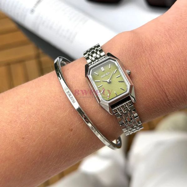 Годинник BURKER Isabell Petite Silver Olive Green 0627 фото