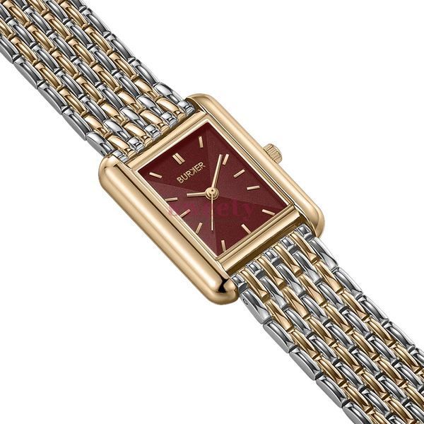 Годинник BURKER Olivia Gold Silver Burgundy 0666 фото