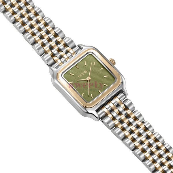 Годинник BURKER Macy Gold Silver Olive Green 0634 фото