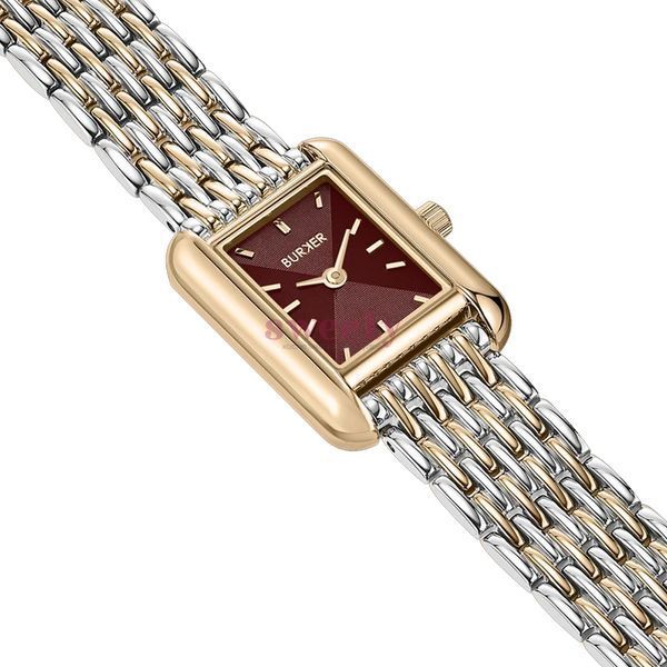Годинник BURKER Olivia Petite Gold Silver Burgundy 0667 фото