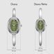 Годинник BURKER Diana Silver Olive Green 0699 фото 6