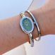 Годинник BURKER Diana Silver Olive Green 0699 фото 4