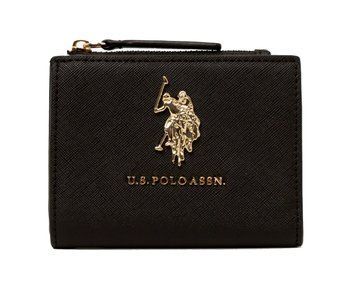 Чорний гаманець U.S. POLO ASSN. LOGO SNAP 0570 фото