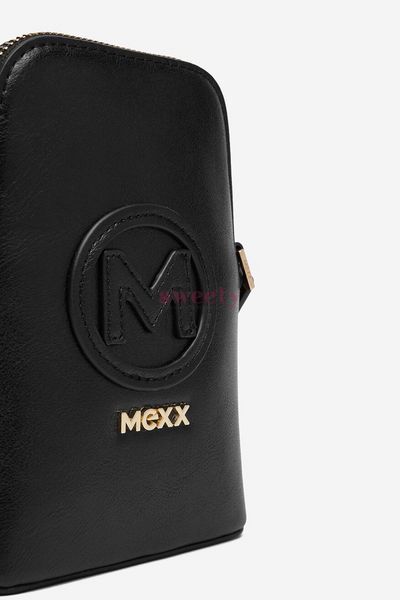 Сумка для телефону Mexx чорна з ремінцем 0610 фото
