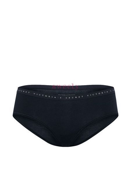 Трусики Victoria's Secret Stretch Cotton Bikini Panty Noir Navy 0707-2 фото