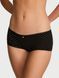 Трусики Victoria's Secret Cotton Lace-Trim Boyshort Panty Black Pin Dots 0686 фото 1