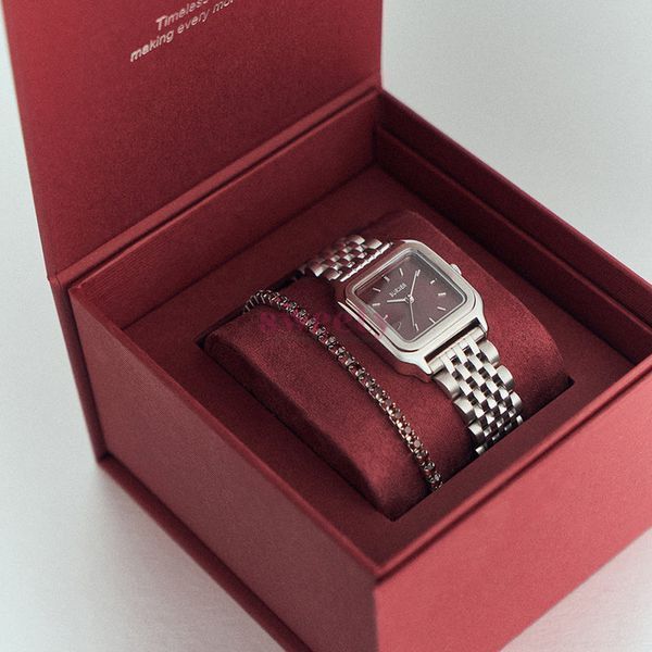 Браслет BURKER Ava Silver Burgundy 0672 фото