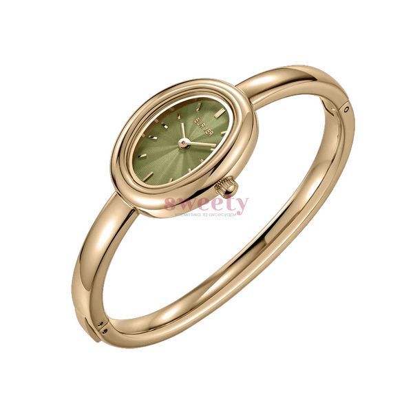 Годинник BURKER Diana Gold Olive Green 0630 фото