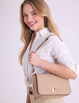 Сумка U.S. POLO ASSN. TURNLOCK бежева 0559 фото