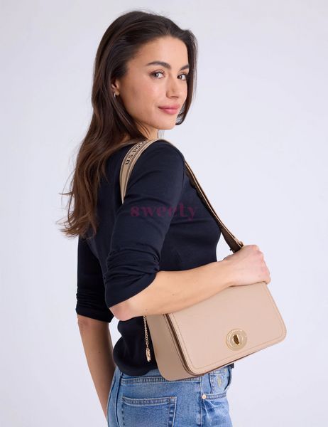 Сумка U.S. POLO ASSN. TURNLOCK бежева 0559 фото