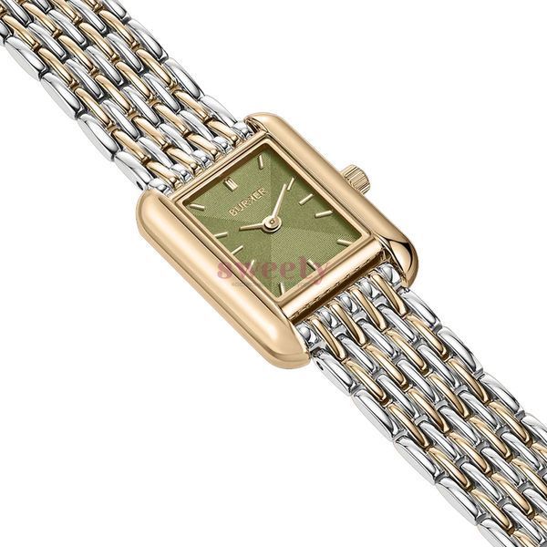 Годинник BURKER Olivia Petite Gold Silver Olive Green 0632 фото