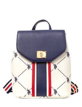 Біло-синій рюкзак U.S. POLO ASSN. HERITAGE BACKPACK 0603 фото