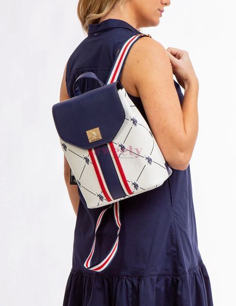 Біло-синій рюкзак U.S. POLO ASSN. HERITAGE BACKPACK 0603 фото