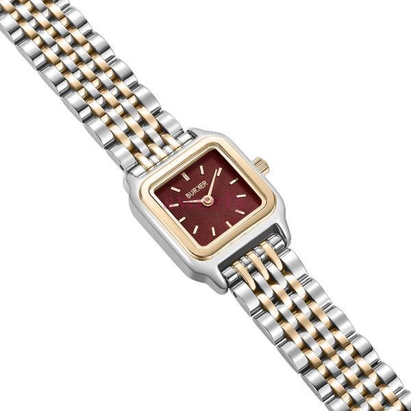 Годинник BURKER Macy Petite Gold Silver Burgundy 0677 фото