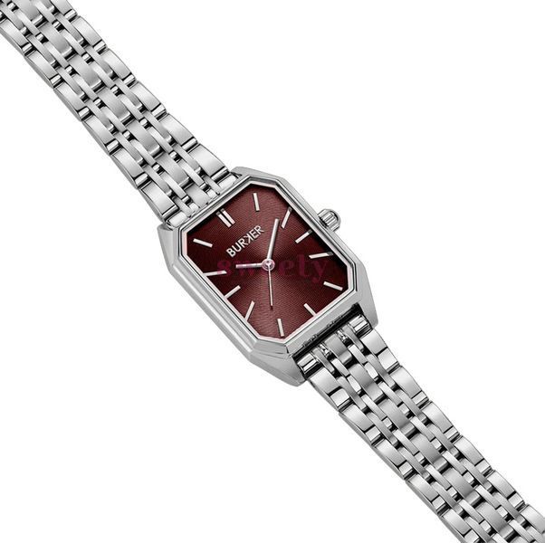 Годинник BURKER Isabell Silver Burgundy 0678 фото