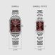 Годинник BURKER Isabell Petite Silver Burgundy 0679 фото 2