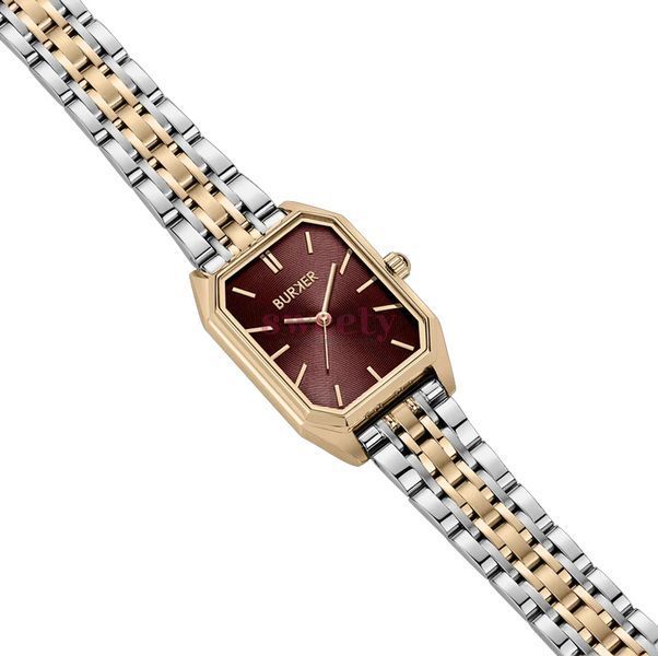 Годинник BURKER Isabell Gold Silver Burgundy 0680 фото
