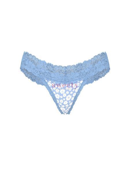 Трусики PINK Wink Lace-Trim Thong Panty 0607-1 фото