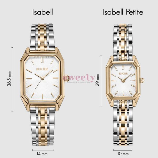 Годинник BURKER Isabell Gold Silver 0469 фото