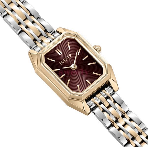 Годинник BURKER Isabell Petite Gold Silver Burgundy 0681 фото