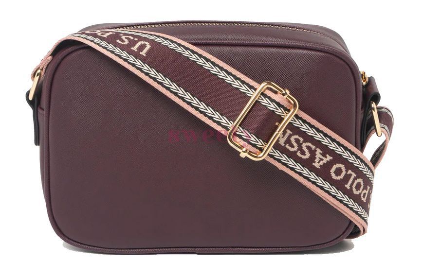 Сумка крос-боді U.S. POLO ASSN. бордова 0421 фото