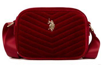 Сумка крос-боді U.S. POLO ASSN. VELVET червона 0262 фото