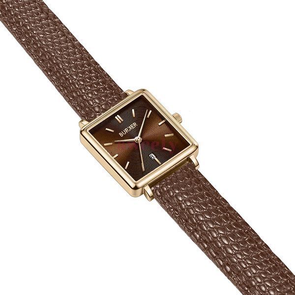 Годинник BURKER Daisy Gold Brown Brown Leather 0427 фото