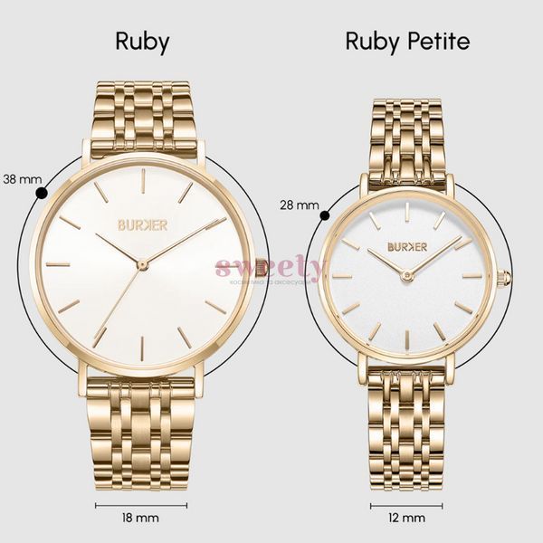 Годинник BURKER Ruby Gold White 0475 фото