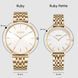 Годинник BURKER Ruby Gold White 0475 фото 5