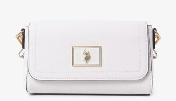 Сумка крос-боді U.S. POLO ASSN. ENAMEL біла 0236 фото
