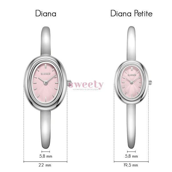 Годинник BURKER Diana Silver Pink 0566 фото