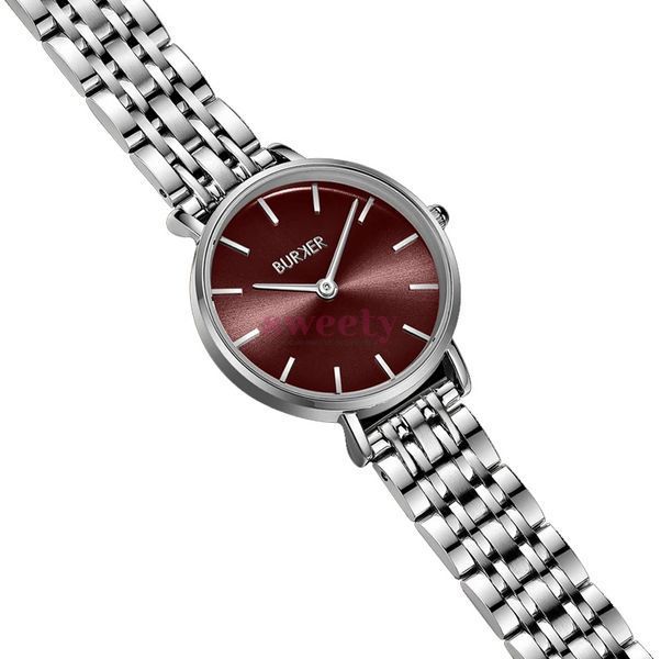 Годинник BURKER Ruby Petite Silver Burgundy 0682 фото