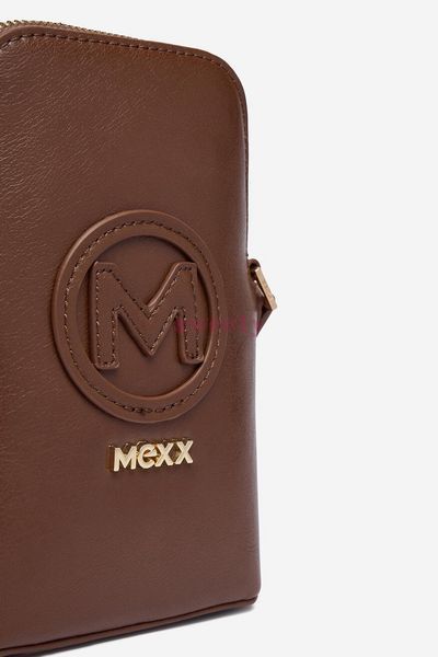 Сумка для телефону Mexx коричнева з ремінцем 0611 фото
