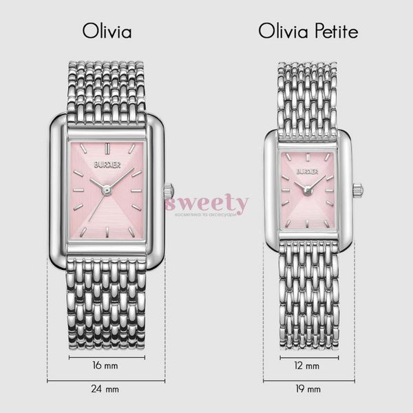 Годинник BURKER Olivia Silver Pink 0574 фото