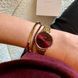 Годинник BURKER Ruby Petite Gold Burgundy 0479 фото 4
